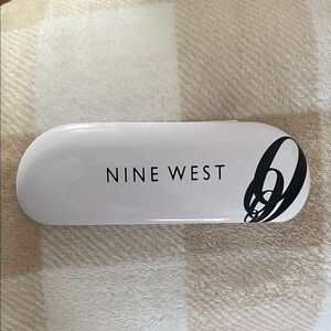 Nine West White and Black Sunglasses Case